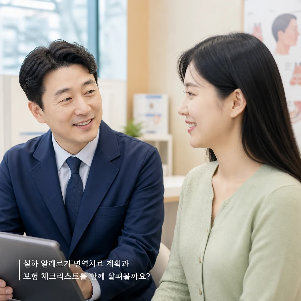 송도설하면역치료의 보험 적용 여부는?